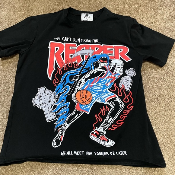 WARREN LOTAS & KEVIN DURANT “CAN’T RUN FROM THE REAPER” T-SHIRT SIZE SMALL NICE! - Picture 3 of 13